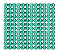 Onwon 1440 Pcs Crystal Flat Back Brilliant Round Rhinestones Glass Stones Glitter Gems Faux Diamond for Craft,Nail Art,Shoes,DIY Decorations (SS8 / 2.3mm, Emerald)