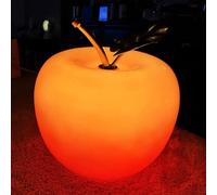 ONXE Glass Apple Night Light,Battery Powered Fruit Lamp for Bedroom, Kitchen, Teacher Desk Decor,Warm Amber Glow,Vintage Kawaii Unique Birthday Gift for Mom Friends Women