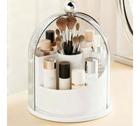 ONXE Makeup Organizer with Drawers,Large Capacity Perfume Organizer,Vanity,Bathroom,Bedroom Countertop Storage for Cosmetics, Perfume, Brushes, Eyeshadow, Skincare,Lipstick, Nail Polish (White-Small)