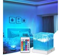 ONXE Northern Lights Projector, 16 Colors Galaxy Projector LED Color-Changing & Mode-Switching, Modern/Futuristic/Space-Themed Projector Light for Kids, Bedroom/Party/Game Rooms(Square)