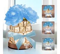 ONXE Romantic Rose Crystal Lamp,Rechargeable Cordless Touch Table Lamp,3-Colour Infinitely Dimming Small Night Light,Flower Gift for Her/Wife/Girlfriend, Valentine's Day Anniversary Wedding Decor