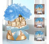 ONXE Romantic Rose Gifts for Girlfriend Wife Her,Rechargeable Cordless Touch Crystal Table Lamp,3-Colour Infinitely Dimming Small Night Light,Valentine's Day Anniversary Birthday Wedding Decor