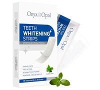 Onxy & Opal Teeth Whitening Strips 28 Strips 14 Day Treatment Non Peroxide Whitening Strips for Sensitive Teeth Enamel Safe Removes Coffee Wine Smoking Stains Fast Brightening Kit
