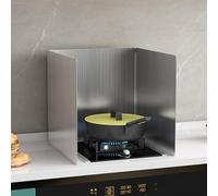 Onxyrbyte Thick Stainless Steel Splashback For Kitchen,Stainless Steel Wall Panels,Thick Brushed Kitchen Splashback,Easy To Maintain,For Stovetops And Frying Pans