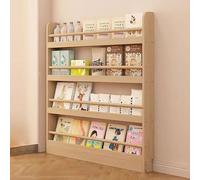 Onxyrbyte Wooden Behind Door Bookshelf,Behind The Door Open Storage Rack Shelf,Tall Narrow Book Shelf Behind Door,Thin Space Savers Standing Shelf,for Bedroom,Living Room And Nursery
