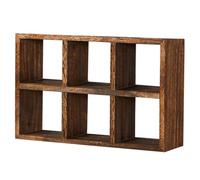 Onxyrbyte Wooden Wall-Mounted Cup Display Rack,Vintage Coffee Mug Display Rack,Wall Mounted Coffee Mug Display Shelf,Cup Floating Shelves Organizer,for Living Room Kitchen Office Commercial