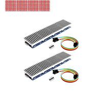 Onyehn 2pcs/Lots MAX7219 Dot Matrix Module 4 in 1 Display for Arduino Microcontroller with 5Pin Line