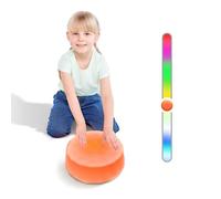 Onyoloy Light Up Stepping Stones for Kids - 7 Colors Light Up Effect with Auto Off, Balance Training Toy for Boys and Girls Ages 3+, Indoor and Outdoor Play