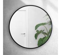 Onyx 600mm Round Black Frame Backlit Mirror With Colour Change