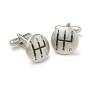 Onyx ARt Metallic Gear shift box mens designer Cufflinks in a gift box - CK68