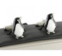 Onyx Art Metallic Penguin Cufflink's in a gift box - CK880
