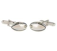 Onyx Art - Novelty Cufflinks In A Presentation Box - Rugby Ball - CK70 by Onyx Art