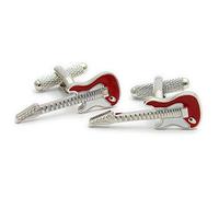 Onyx Art Novelty Cufflinks - Red Electric Guitar