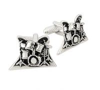 Onyx Art Novelty Mens Cufflinks - Drums Drum Kit Design