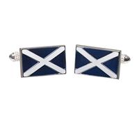 Onyx Art Scottish Flag Cufflinks Flag of Scotland Presented in Cufflink Box