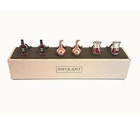Onyx Art Whisky Still Set 3 Cufflinks Whiskey Single Malt Glass in Cufflink Gift Box CKS018
