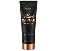 Onyx Black Caviar Sunbed Bronzer Cream for Deep Even Tan 251 ml | Deep Streak-Free Bronze, Fast-Absorbing Bronzing Lotion, Vegan Formula, Hydrating Oils & Vitamin E, Indoor & Outdoor Tanning