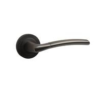 ONYX DESIGN iOS Lever on Rose Door Handle in Gunmetal Finish for Internal Doors