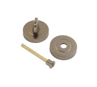 ONYX DESIGN Keyhole Bathroom Turn Escutcheon on Gunmetal Keyhole Cover on Gunmetal for Internal Doors for Security and Protection from Key Damage