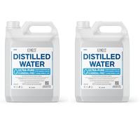 ONYX Distilled Water 5L - 100% Ultra Pure Water - For Labs, Irons, Humidifiers, Cleaning, Engines and more - Distilled in UK 5 Litre (5000ml) (Pack of 2)