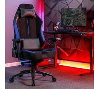 Onyx Ergonomic PC Gaming Chair with Support Cushions X Rocker Blue One Size