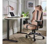 Onyx Ergonomic PC Gaming Chair with Support Cushions X Rocker Pink One Size