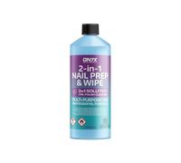 Onyx Nail Prep + Wipe 500ml Gel Nail Polish Residue Cleaner Remover, UV LED Manicure Gel Polish Base Wipe, Multi-Purpose for Sanitising Nail Plate & Nail Polish Cleanser