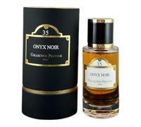 Onyx Noir Collection Prestige 35 Luxury Perfume from Paris Elegant Bottle with Gold Accents