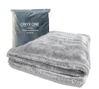 ONYX ONE Giant XXL Car Drying Towel - 80cm x 50cm | 1400GSM Twisted Loop Microfibre | Super Absorbent, Streak- Free, Doubled Sided Cloth for Drying & Detailing