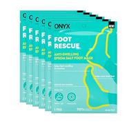 Onyx Professional Epsom Salt Foot Mask, 6 Pairs - Made with Epsom Salt and Chamomile, Helps Fight Swelling and Soreness, Relax Tired Feet, Easy-to-use Booties, One Size Fits All