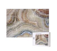 Onyx Stone Pale Blue Print,300 Pieces Wooden Jigsaw Family Game Jigsaw Puzzles for Adults Teens Home Decor