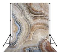 Onyx Stone Pale Blue Print Backdrop For Photoshoot, Photo Backdrop Background Curtain For Photography Portraits(No Stand)