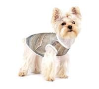 Onyx Stone Pale Blue Print,Cotton Sleeveless Pet T-Shirt Soft Stretchy Puppy Breathable Vest,S