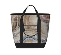 Onyx Stone Pale Blue Print,Lunch Bags Large Capacity Insulated Tote Bag for Women Men Work Picnic Travel