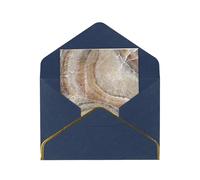 Onyx Stone Pale Blue Print Pearl Greeting Cards With Envelopes, Thank You, Birthday, Anniversary & Holiday Cards Set