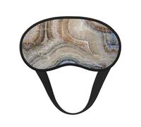 Onyx Stone Pale Blue Print Sleep Eye Mask Light Blocking Soft and Comfortable Night Eye Blinder for Women Men for Sleeping Travel Night Shift