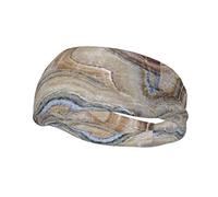 Onyx Stone Pale Blue Print Sports Sweatband â€ Versatile Sport Headbands for Kids Adults Adjustable Headband