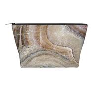 Onyx Stone Pale Blue Print, Toiletry Pouch Makeup Bag Cosmetic Bag Portable Travel Toiletry Bag