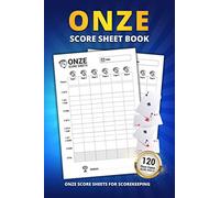 Onze Score Sheet Book: 120 Large Score Sheets For Scorekeeping | Elegant Onze Game Score Keeping Book