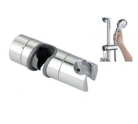 ONZLBOR Shower Head Holder 19-25MM, Adjustable Shower Head Holder, Universal Fit for Most Round Shower Rails, Easy Tool-Free Installation, Chrome Finish