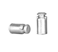 OO Gauge Milk Churns x10 Model Railway Plastic Details