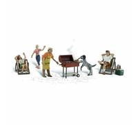 Woodland Scenics A1929 Backyard Barbeque Figures Set (Pk5 + Acc) HO Gauge