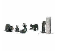 OO/HO Gauge Black Bears (6) Woodland scenics A1885
