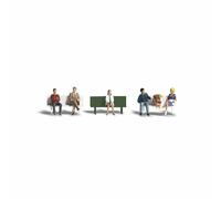 OO/HO Gauge Bus Stop People (6) Woodland scenics A1861