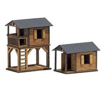 Busch 1486 2 Playhouses, Kit, H0