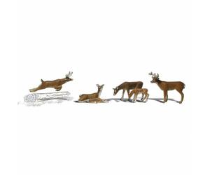 OO/HO Gauge Deers (5) Woodland scenics A1884