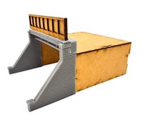 OO/HO Gauge Iron Bridge - Single Sided/Double Track - Model Railway Structure - 126 x 185 x 105mm - Unassembled Kit