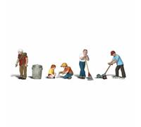 Lawn Workers HO Scale Woodland Scenics