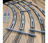 OO/HO Gauge Mega Pack of Track Radius Template and Spacers set for Model Railway compatible with Hornby and Peco