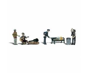 OO/HO Gauge Park Bums (5) Woodland scenics A1916